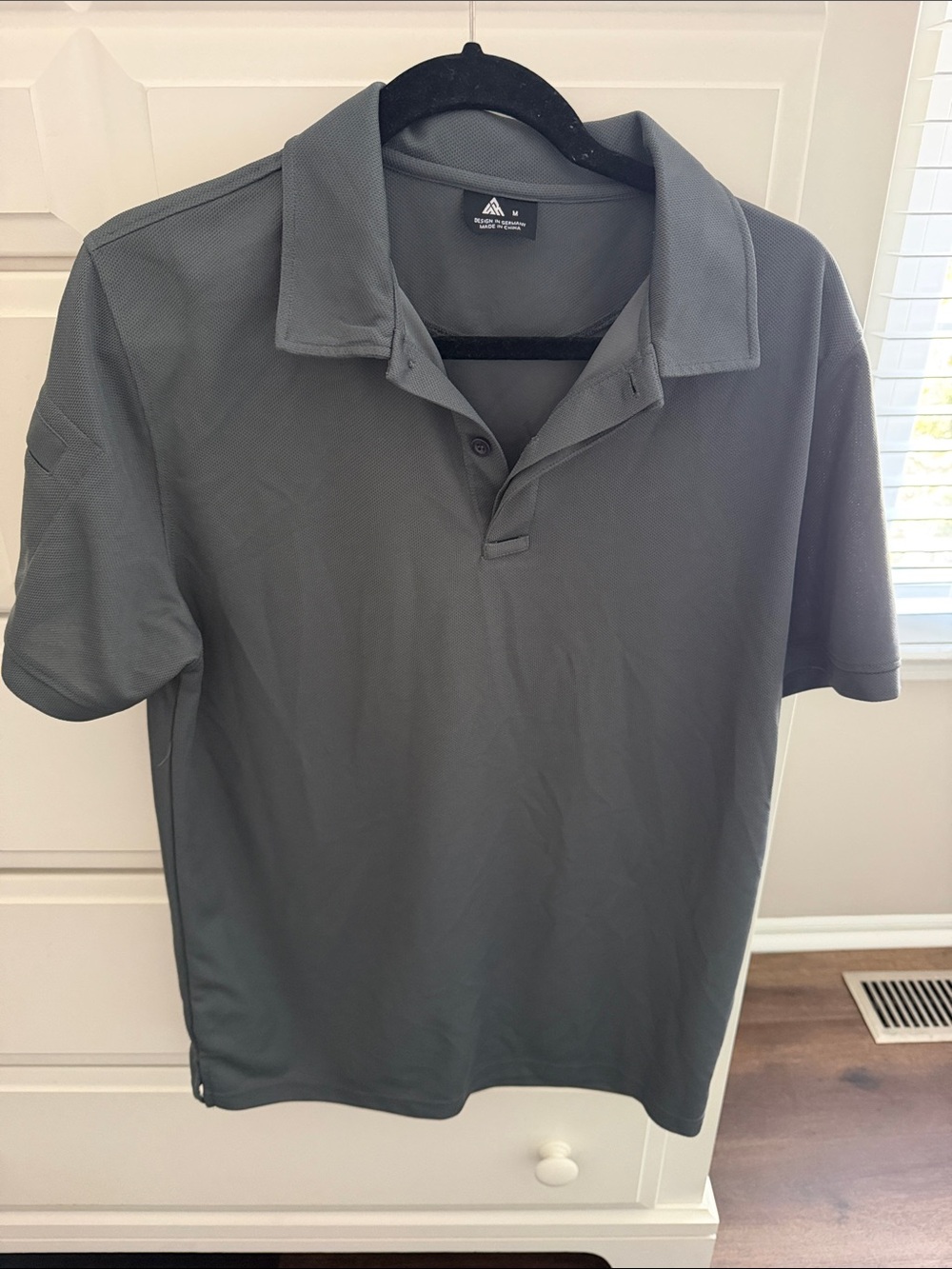 Men’s Charcoal Gray Polo Shirt